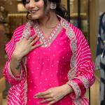 Silk Crepe Kurta Bottom with Dupatta Set – Elegant and Comfortable Ethnic Wear