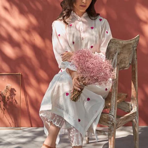 Pure Cambric Cotton Top and Bottom Set – Comfort and Style in Every Stitch