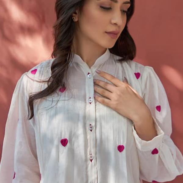 Pure Cambric Cotton Top and Bottom Set – Comfort and Style in Every Stitch