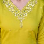 Elegant Parrot Green Salwar Suit Set with Banarasi Silk Dupatta – Festive & Party Wear