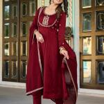 Graceful Vichitra Silk Salwar Suit Set for Women – Elegant Ethnic Wear
